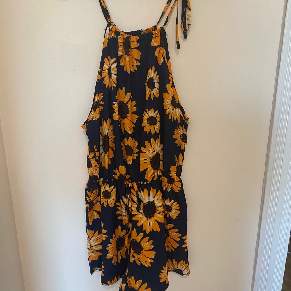 Sunflower romper! Brand new never worn!